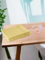 REGENCY EXPORTS PVT.LTD Quattro Hand Towel 100% Cotton 400 GSM Set of 4 Yellow