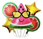 My Party Suppliers Watermelon with Goggles Mylar Cartoon Fruit Summer Themed Foil Balloons