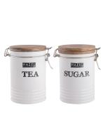 HAZEL Sugar Tea Container Set | Tea Powder Storage Box For Kitchen | Food Grade Container For Kitchen Storage Set of 2