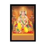 Dharvika Innovations Design 4 Synthetic Lord Hanuman Ji Photo Frame, 14 X 20 Inch