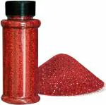 Alvika - 100 Grams Holographic Ultra Fine Red Iridescent Laser Glitter Powder for Resin Art, Art & Crafts, Nail Art, Painting, Slime etc.