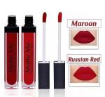 HNB23 Red and Mahroom Matte Me lipstick with KAJAL FREE