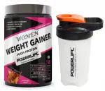 PowerLift Women Weight Gain powder for women with Shaker (500gm Rich Chocolate) for increase Breast Muscle, Weight and mass gain for girls & Women
