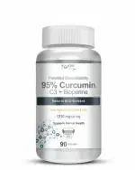 Vokin Biotech Curcumin C3+ Bioperine 1310mg| Supports Mental Health (90 Capsules)
