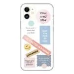 Phone Antics Durable Shockproof Hybrid Clear Case for iPhone 11 - Hard Plastic Back, Soft Silicone Bumper - Anti-Scratch Protection