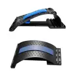 TENS Back Massage Magic Stretcher Back Support and Neck Stretcher Support Relaxer Cervical Traction Device Lumbar Spine Massager Relaxation Spine Pain Fitness equipment (Combo)