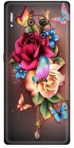 aadia Huawei Mate 30 Pro Matte Vinyl Flower Printed Mobile Skin Sticker with Scratch Resistant Lamination