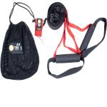 IRIS Fitness TRX Training Suspension Trainer Home Gym Fitness Band (Red, Black)