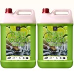 BLISS & BLUSH Dishwash Liquid 10 Liter Green Eco-Friendly & Non-Toxic | Baby and Pet Safe with 100% Herbal Actives