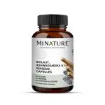 minature Shilajit, Ashwagandha & Ginseng Capsules |500mg, 60 Veg Capsules, 1Month Supply, 30g| Pure & Natural | Chemical Free Preservatives Free| Vegan fulvic acid | made in India