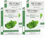 BEYORG Sulfate Free Herbal Brahmi Powder for Anti Dandruff Anti Hair Fall, Straightening and Smoothening - 400 g (pack of 4)