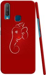 Rachits Handicrafts Vivo Y15 Red, White Plastic 3D Case Back Cover