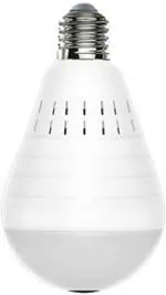 AVOIHS D Bulb 70kk Security Camera with 1080P HD 360 Panoramic Wireless CCTV (Black)