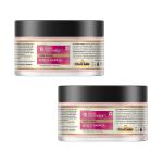 Khadi Organique Rose & Papaya Face Scrub for Skin Brightening (Pack of 2) 100 GM
