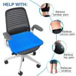 VACHHANI ENTERPRISE Egg Gel Sitter Seat Cushion Orthopedic, Ergonomic, and Portable Pressure Relief Pad for Office Chair, Car, and Travel Cooling, Anti-Slip, and Pain Relief Support for Back Pain, Sciatica, and Posture