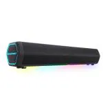 Blaupunkt Newly Launched SBA20 Pro 25W Bluetooth Soundbar with 2000mAh Battery I RGB Lights I Honeycomb Design I AUX, Bluetooth, USB & TWS I BT Speaker for TV, Mobile, PC, Laptops