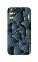 Tweakymod Printed Grey Triangles Back Cover for SAMSUNG A34 5G