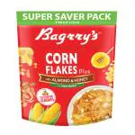 Bagrrys Corn Flakes | Almond and Honey, 750 GM | With Fibre Power | Breakfast Cereal | Naturally Cholesterol Free
