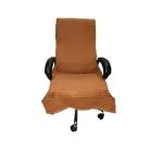 Bath On Cotton Solid Luxury Unique Office Chair Towel with Tie Knot | Light Coffee