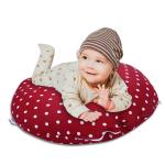 Dormyo Cradle Breast Multifunction Pillow Feeding/Nursing Pillow With Belt (Red Polka)