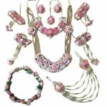 Sanvatsar Bridal Jewellery Sets for Haldi/Mehandi/Baby shower functions (SAN9YLOPINKTIARA)