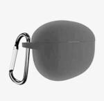 SIU Silicone Case Cover for Boat Airdopes 115 | Shock Proof Protection Dustproof with Metal Keychain Boat Airdopes 115 (only Cover airdopes not Included) (Black)