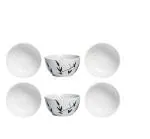 Caffeine White Stoneware Katori Bowl (Set Of 6)