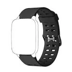 Ali Creation Silicon Replacement Strap For Boat Storm Watch (Black)