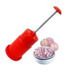 ISHWA HOME & KITCHEN Hand press onion chopper Hand Press Onion Chopper- -New Mini Handy Stainless Steel and Plastic Manual Hand Press Onion & Vegetable Chopper, Quick Cutter, Salad, Tomato, Potato Cutter