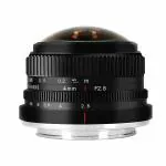 Artek 7 Artisans 4mm F2.8 Fisheye Ultra Wide Angle Lens Manual Focus Prime Lens Compatible for Canon Eos-M Mount Mirrorless Camera for Canon Eos-M1 Eos-M2 Eos-M3/M5/M6/M10/M50