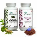 LA NATURE'S WE CARE YOUR HEALTH 4G Advanced Multivitamin With Flax Seed Oil | 120 Softgel Capsules