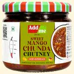 Add me Sweet Mango Jeera Chutney chundo 350gm khatti meethi Chutney Without Oil Chunda Pickle bhelpuri chatni Glass Pack