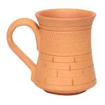 KSI Natural Clay Beer Mug | Milk Mug | Big Coffee Mug, Terracotta Handmade, 600 ml Incomplete