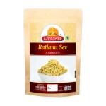 GHOTARAM GFP Indori's Namkeen Ratlami Sev Farsan Ratlami Namken/Chatpati Sev/Besan Bhujia Long Sev Snack/Ratlami Namkeen Sev Crispy & Crunchy Snack from the Heart of Madhya Pradesh-350g*1Pack