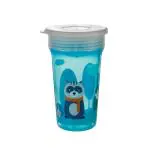 BeeBaby 360 Degree Magic Spoutless Transition Sippy / Sipper Cup For Baby / Toddlers. 300 ML / 10 Oz. Leak-Proof, BPA FREE. (Blue).