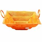 Prisha India Craft Copper Yagya Hawan Kund, Poojan Purpose, Indian Cultural Religious Item, 7 Inch