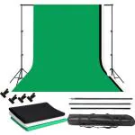VTS Backdrop Stand Setup Photo Studio Screen Background for Indoor-Outdoor, Comercial, YouTube Photography (9 x9ft. -7)