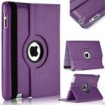 EasyTac Purple Leather Flip Case Cover For Apple Ipad 2, Ipad 3, Ipad 4