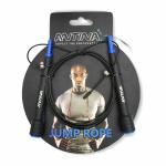 ANTINA Light Weight Long Adjustable Leap Speed 10 Ft Steel Cable Skipping Jump Rope for Men (Blue)