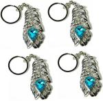 Blue Aura Ncc Multicolor Silver 860 Omg Limited Edition Key Chain (Pack Of 4)