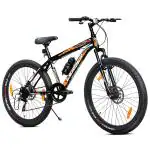 Leader Beast 29T Multispeed (7 Speed) Mountain Bike with Front Suspension & Dual Disc Brake - Black/Orange. Ideal for 15 + Years (Frame: 19 Inches)