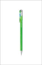 Pentel Hybrid Dual Metallic 1.0 MM Roller Gel Pen | Pack of 3 | Two Toned Ink | Pigment Glitter & Dye Ink | Ideal For DIY Art & Decorative Writing (K110-D) (Light Green + Metallic Blue & Red)
