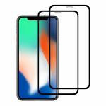 Kite Digital iPhone X/iPhone XS (Black) Tempered Glass Screen Protector with Edge to Edge Coverage and Easy Installation Kit (Pack of 2)