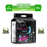 Cailin Care Extra Long Cotton Sanitary Pad for Day & Night Protection (Total 40 Pads | XXL | 280mm)