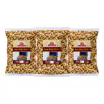 Ghotaram Daily Tea Snack Ajwain Jeera Black Paper Kaju Mathri Matthi Biscuit Cookie Spicy Namkeen - Pure and Healthy Preservatives Free Evening Tea Time Snacks - Crispy Ready to Eat-280g*3Pack