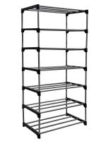 SANAMSTORE 7 Layer Portable Open Book Stand, Bookcase, Organizer for Books, Shoe