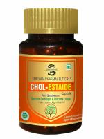 Chol-estaide Ayurvedic Capsules with Weight Management Formula for Men & Women, Natural Supplement helps to Control Cholesterol, Made with Garcinia and Curcuma longa Extract, Approved by Ministry of Ayush, 30 Tablets (Pack of 1)