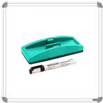 SHELFKING Non Magnetic 2x2 ft, Double Side Writing White board & Chalk Board, Combo of 3 Item Whiteboards and Duster Combos (White, Green)