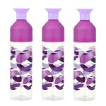 D Dice Crown Purple Color Water bottle.(Pack of 3)