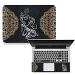 GloShvi Shri Krishna Laptop Skin Decal Sticker, Waterproof, Bubble Free and scratchproof Vinyl Laptop Decal (Black)